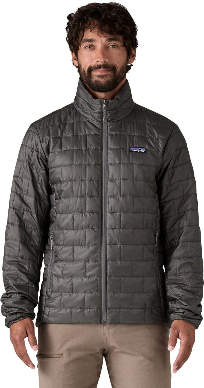 Patagonia Men XXL Gray Nano Puff Quilted Full Zip Jacket Outdoor Gorpcore HR13-9